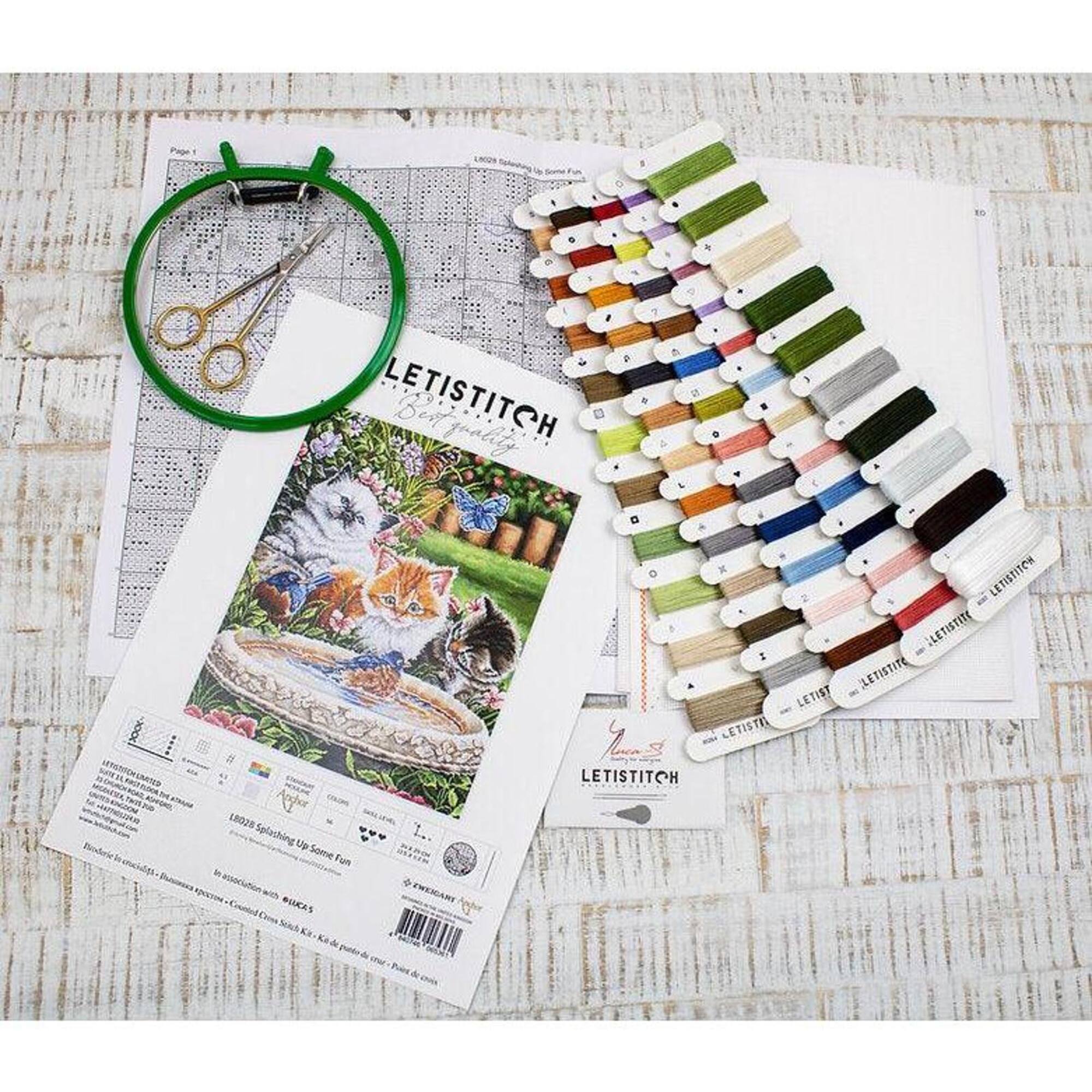 Letistitch Splashing Up Some Fun Counted Cross Stitch Kit